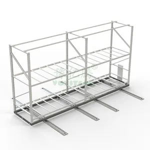 Best sale steel indoor planting flowering bloom seeding stage growth hydroponics mobile grow rack