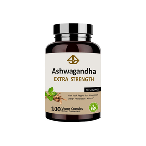 แคปซูลสารสกัดรากอัชวากันธาแบบ OEM 5000 มก. ออร์แกนิก สำหรับผู้ใหญ่ เสริมสร้างภูมิคุ้มกัน บำรุงความจำ การนอนหลับ ความแข็งแรง และความทนทาน - Product Image 1