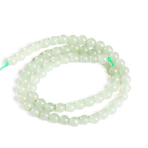 Jingde Jewelry Ofrece Cuentas Redondas de Jade Hetian Natural de 6mm para Accesorios de Pulseras DIY, en Tiras y Sueltas - Product Image 5