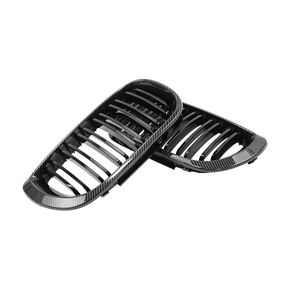 LUMA fabrika 02-05 çift çıta parlak mat siyah <span class=keywords><strong>M</strong></span> renk krom 2-door BMW 3 serisi E46 2002-2005 için ön tampon ızgarası - Product Image 4