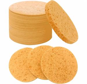 ฟองน้ำรูปไข่ธรรมชาติ 100% สำหรับทำความสะอาดผิวหน้าและดูแลผิว - Product Image 1
