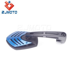 Espejos retrovisores universales para motocicleta Harley, Yamaha, <span class=keywords><strong>Suzuki</strong></span>, Kawasaki, Cruiser, Scooter, 8mm y 10mm - Product Image 3