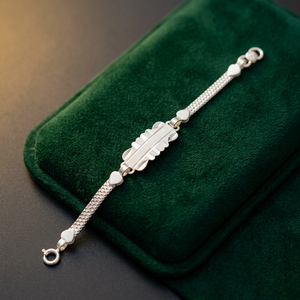 Bracelet bébé mignon en argent sterling 92,5% pur, 10g, avec breloque fine - Product Image 2