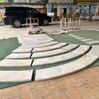 Plinthe en marbre beige poli moderne pour hôtels Dolomite durable coupée à la taille avec garantie d'un an-Eastwood Stone