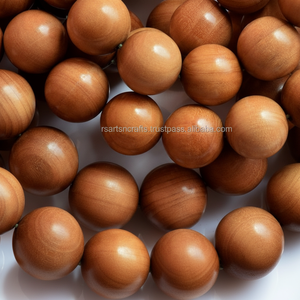 สร้อยข้อมือลูกปัดไม้จันทน์แบบมินิมอลทำด้วยมือเครื่องประดับไม้ธรรมชาติสำหรับการสวดมนต์ทางจิตวิญญาณมาลาสำหรับการทำสมาธิ - Product Image 1