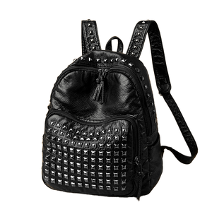Women's Durable PU <b>Backpack</b> with Polyester Lining Zipper Closure-Small School & Travel Rucksack for Teen Girls Fashion Casual - Product Image 1