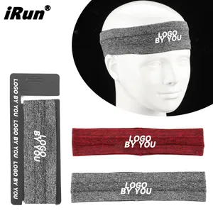 iRun Wide Sport Moisture Resistant Headband High Elasticiity Skin-friendly Sweat Absorbent Yoga Sport Headband for Women