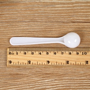 Round Bottom White <strong>Measuring</strong> Smidgen Micro Scoop <strong>2ml</strong> 1 Gram Plastic <strong>Measuring</strong> <strong>Spoon</strong> - Product Image 4