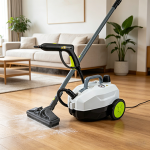 Potente <span class=keywords><strong>máquina</strong></span> de <span class=keywords><strong>limpieza</strong></span> a <span class=keywords><strong>vapor</strong></span> presurizada multiusos con tanque de agua de gran capacidad, calentamiento en 12 minutos y 13 accesorios - Product Image 1