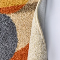 Fabrikpreis Modernes Geometrisches Design Umweltfreundliche Gepolsterte Polyester-Bodenmatte 4mm Rutschfester Küchenteppich Lieferant