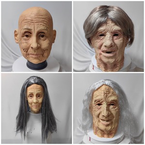 Máscara de Látex de Anciana, Material de Emulsión, Accesorio para Disfraz de Halloween, Accesorio para Fiesta DIY - Product Image 5