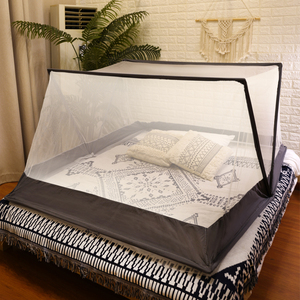 Portable Pop-up <strong>Folding</strong> King Size <strong>Mosquito</strong> <strong>Net</strong> Tent Adults Polyester Mesh Material Home Camping Travel Bedroom Use Outdoor Space - Product Image 5