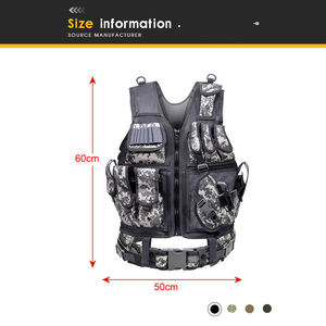 Gilet tactique professionnel léger et réglable pour adultes, idéal pour le jeu CS, l'entraînement, le port de plaques de protection et la sécurité. - Product Image 4