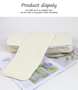 Ananbaby Inserts de couches en <span class=keywords><strong>bambou</strong></span> réutilisables lavables et absorbants pour bébé Couches lavables de qualité supérieure - Product Image 2