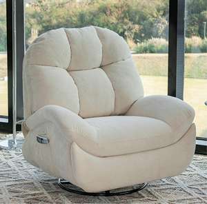 Chaise inclinable à bascule pivotante de haute qualité canapé de Massage confortable pour la maison salon pour appartement éponge en tissu fait villa - Product Image 1