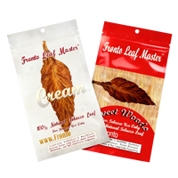 Emballage personnalisé pour tabac à rouler et cigares, 25g 50g, pochette anti-odeur en aluminium avec fermeture éclair et fenêtre, biodégradable