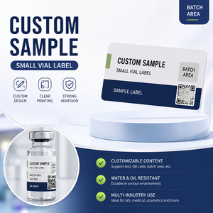 Étiquettes personnalisées pour flacons de 3 ml et 10 ml, impression dorée, encre métallisée, autocollant haute résolution - Product Image 5