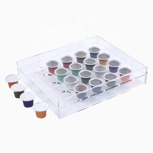 Tabla de Llenado Manual para Cápsulas de Café, 20 Orificios, Herramienta de Bandeja de Acrílico Transparente para Llenar Cápsulas Vacías de <span class=keywords><strong>Nespresso</strong></span> - Product Image 6