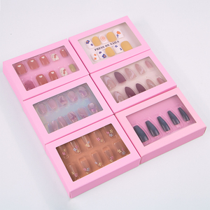 Bán Hot Wearable Nail Art Hộp bao bì, cửa sổ trong suốt Nail Art Display Hộp quà tặng, stylish Hộp quà tặng - Product Image 1