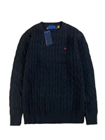 Pull-over Designer en Maille Torsadée à Col Roulé pour Femmes et Hommes avec Logo Brodé pour Polo Hiver Respirant