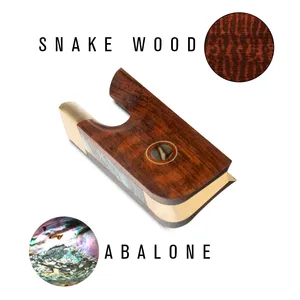 ชิ้นส่วนคันชักไวโอลินกบไวโอลินสำหรับต้นแบบ snakewood อะไหล่คันชักไวโอลินสำหรับช่างทำคันธนูลูเทีย - Product Image 2