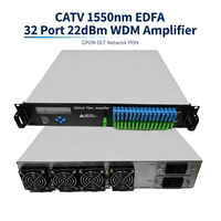 Amplificateur EDFA CATV 1550nm 32 ports 22dbm avec amplificateur WDM GPON OLT Réseau PON EDFA amplificateur CATV