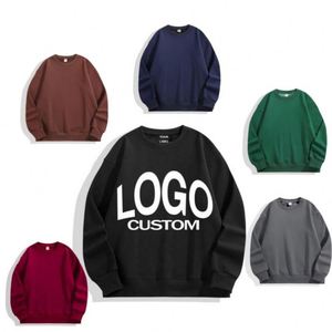 Wholesale Custom Crew Neck Sweatshirt Streetwear Cotton Polyester 500gsm Oversized <b>Drop</b> Shoulder Heavyweight O-Neck Sweatshirt - Product Image 1