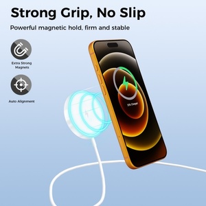 15W 휴대용 USB-C 마그네틱 고속 무선 충전기 및 휴대폰용 데스크탑 전원 어댑터 - Product Image 2