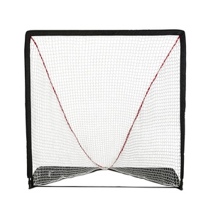 High Quality SAMBASPORTS 4' X 4' X 4' Durable Portable <strong>Foldable</strong> Lacrosse <strong>Goal</strong> with Iron Frame and Polyester Training Nets - Product Image 1