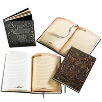 Carnet A5 en cuir argenté à motif classique gaufré avec reliure cousue, 100 feuilles, journal de voyage, cadeau d'anniversaire