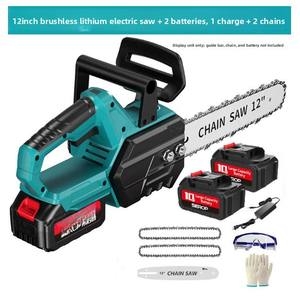 Scie à chaîne sans fil OEM 21V 12 pouces, scie à chaîne électrique à batterie, bricolage industriel, moteur sans balais en acier, 700W pour le bois - Product Image 6