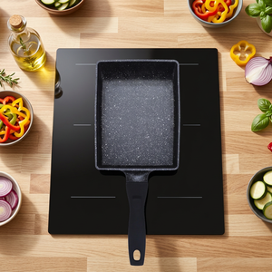 Square Frying <b>Pan</b> Aluminum Alloy, Non-Stick Omelette Frying <b>Pan</b> with Ergonomic Handle for Commercial Breakfast Cooking Home Use - Product Image 5