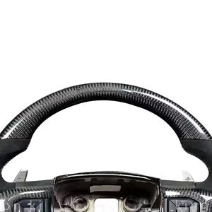 Volant en fibre de carbone d'origine pour <span class=keywords><strong>Ford</strong></span> F150 <span class=keywords><strong>Raptor</strong></span> <span class=keywords><strong>2021</strong></span> 2022 2023, mise à niveau de l'intérieur de la voiture - Product Image 5