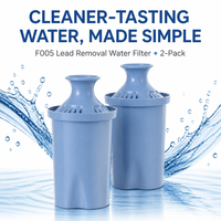 Filtre à eau Freco F005 ELITE, technologie de filtration avancée, améliore le goût, 2 unités/ensemble, usage domestique, durée de vie du filtre 480L