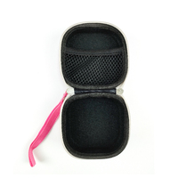 Étui de transport rigide personnalisable en EVA avec fermeture éclair pour écouteurs filaires, style simple, pour voyage et rangement de chargeur