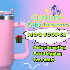 Trend ürünleri <span class=keywords><strong>2025</strong></span> yeni gelenler lüks Drinkware aksesuarları gümüş boncuk taş Bling fincan için özel Metal anahtarlıklar - Product Image 6