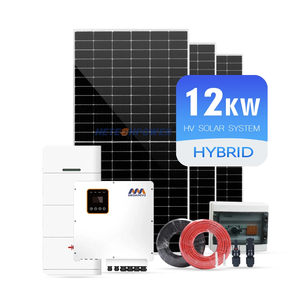 Tutto in uno 12000w pannelli solari 12kw 8kw 10kw sistema su rete ibrida 5000 Watt Set completo Kit energia 12kVA - Product Image 1
