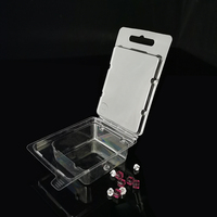 Boîte d'emballage transparente en PET recyclé de marque YuXuan, type coquille, thermoformée, impression UV, taille personnalisable, pour bijoux en gros