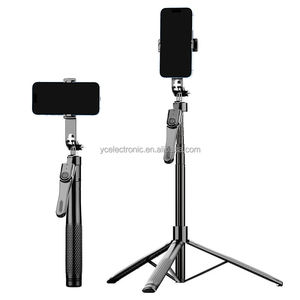 Venta <span class=keywords><strong>al</strong></span> por mayor de fábrica: Nuevo trípode extensible ultralargo de 2150 mm con soporte para teléfono, doble abrazadera y estabilizador remoto para vlogging - Product Image 1