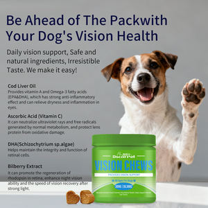 OEM Oscar Pet Vision à mâcher avec <span class=keywords><strong>huile</strong></span> <span class=keywords><strong>de</strong></span> <span class=keywords><strong>foie</strong></span> <span class=keywords><strong>de</strong></span> <span class=keywords><strong>morue</strong></span> Oeil sain Santé rétinienne Vision à mâcher <span class=keywords><strong>pour</strong></span> chiens <span class=keywords><strong>de</strong></span> tout âge - Product Image 2