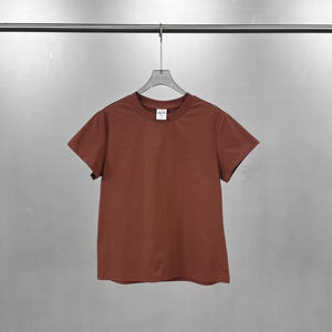 Camisetas Básicas Personalizadas para Mujer, Estilo Y2K, 220g, 100% Algodón, Amarillo, Camisetas de Lujo, Camisetas de Algodón, Camisetas Cortas para Mujer, T-745 - Product Image 2