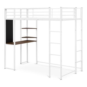 Meida Customizable Modern Metal <strong>Loft</strong> <strong>Bed</strong> <strong>Desk</strong> Storage Adjustable Height 1 Year Warranty Fabric Upholstery Non-Foldable Bedroom - Product Image 2