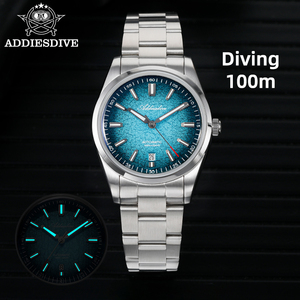 Reloj ADDIESDIVE AD2531 Premium para Hombre, Cristal Mineral K1, Reloj de Lujo con Correa de Caucho Florine y Acero Inoxidable - Product Image 3