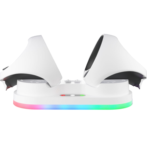 Double charge colorée avec lumière rvb, accessoires de contrôleur de jeu, chargeur pour PSVR2, Station de charge pour <span class=keywords><strong>PS</strong></span> <span class=keywords><strong>VR</strong></span> <span class=keywords><strong>2</strong></span>, Station de charge - Product Image 4