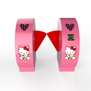 Wan ระบบประตูสวิงไฟฟ้าหมุนได้ลายการ์ตูนระบบควบคุมการเข้าถึง RFID พร้อมระบบจดจำใบหน้าสำหรับสถานีขนส่ง - Product Image 3