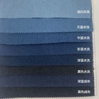 Tissu sergé durable en chanvre et coton biologique, denim teint en fil pour sacs écologiques garçons et filles
