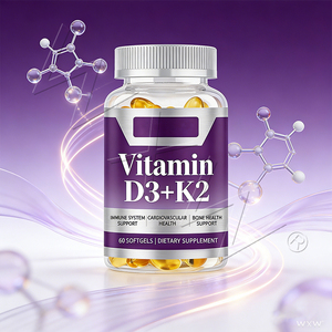 Cápsulas de Gel Suave de Vitamina <span class=keywords><strong>D3</strong></span> + K2 de Alta Calidad, Suplementos para Estimular la Inmunidad y la Energía para Hombres, Mujeres y Adultos - Product Image 4