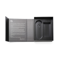 Boîte noire personnalisée avec couvercle magnétique boîte-cadeau en papier avec aimant fermé carton PVC blister boîtes cosmétiques à insérer