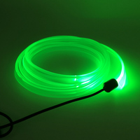 Bandes LED RGB 1M 2M 3M 4M 5M, flexibles, à fibres optiques, pour la décoration intérieure de voiture, contrôle par application, néon ambiant, lampe décorative invisible