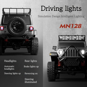 Neues 1/12 Maßstab RC MN128 Offroad 4WD Rock Crawler Auto Wasserdichtes Elektrisches Hobby-Modell für Jungen Erwachsene Ferngesteuertes Spielzeug Geschenk - Product Image 3